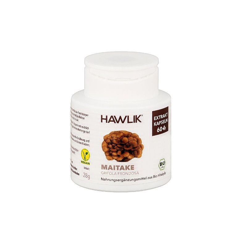 Maitake (Grifola Frondosa Extracto Puro) + Vit. C, 60 cápsulas - Hawlik - Nueva Imagen