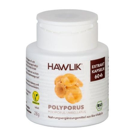 Políporo Umbelado BIO (Polyporus Umbellatus) + Vit. C, 60 cap. - Hawlik - Nueva Imagen