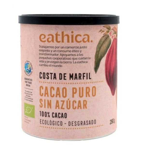 Cacao puro desgrasado Comercio Justo Lata