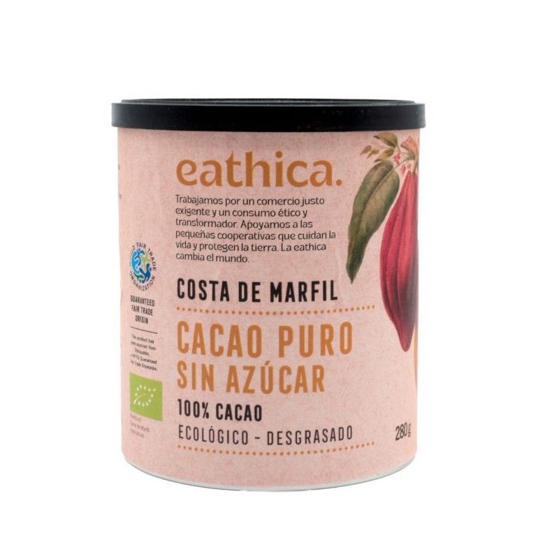 Cacao puro desgrasado Comercio Justo Lata