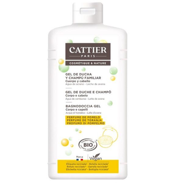 Gel de Baño Familiar Espumoso BIO con lactoserum, 500 ml - Cattier - Nueva Imagen