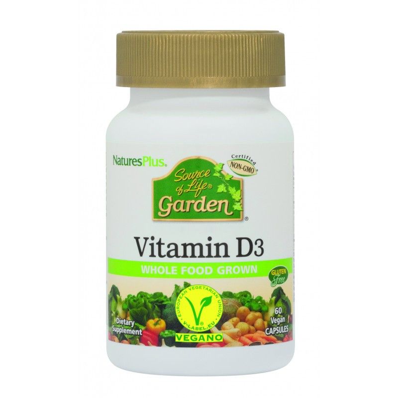 Vitamina D3 Garden, 60 cápsulas - Natures Plus - Nueva Imagen