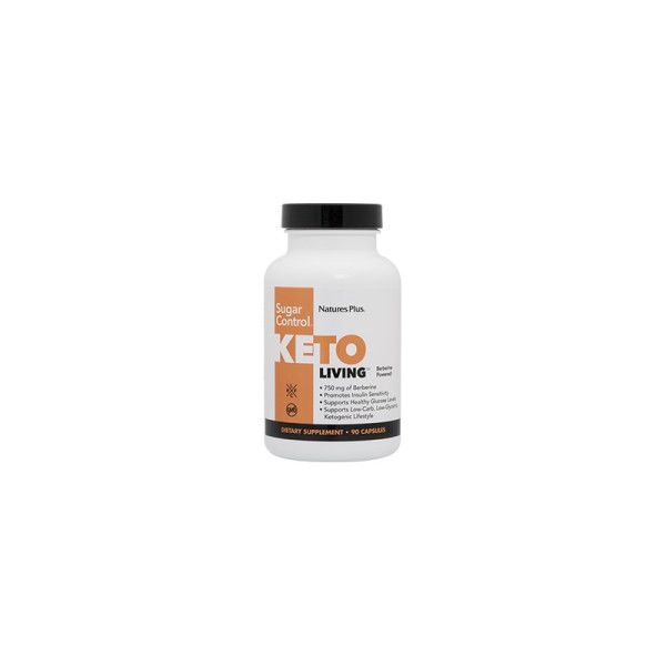 Keto Living Sugar Control, 90 cápsulas - Natures Plus