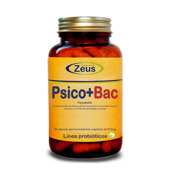 Psico + Bac (Psicobiotic), 30 o 90 cápsulas - Zeus