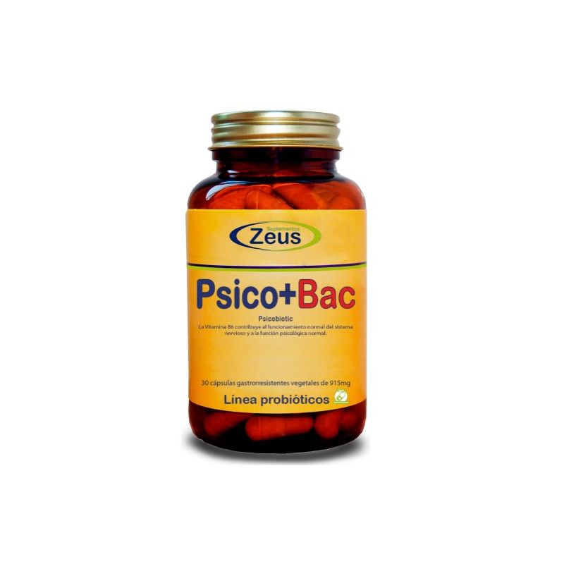 Psico + Bac (Psicobiotic), 30 o 90 cápsulas - Zeus
