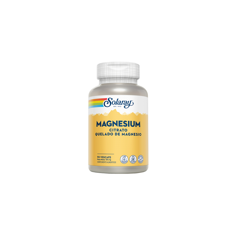 Magnesium (citrato), 90 cápsulas - Solaray