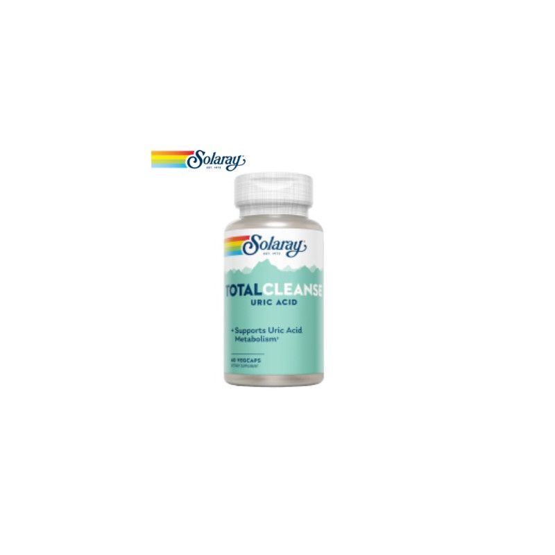 Total Cleanse Uric Acid, 60 cápsulas -Solaray