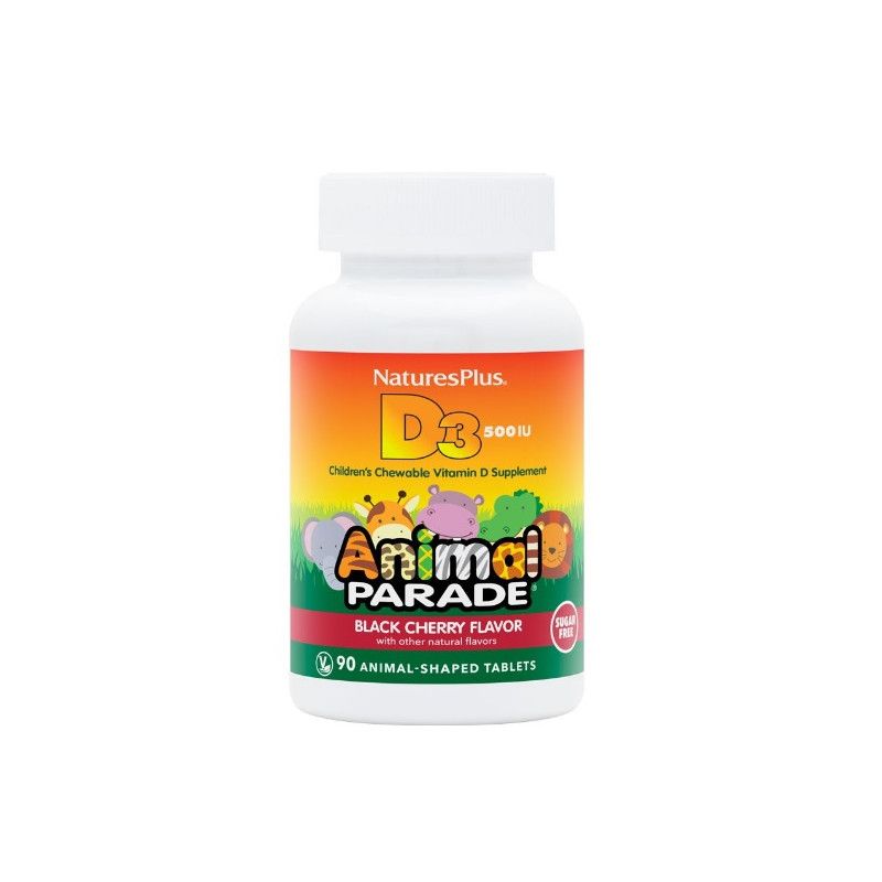 Animal Parade Vitamina D3 90 comprimidos masticables - Natures Plus