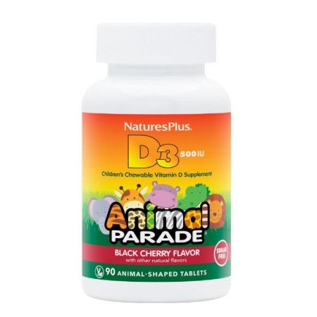 Animal Parade Vitamina D3 90 comprimidos masticables - Natures Plus