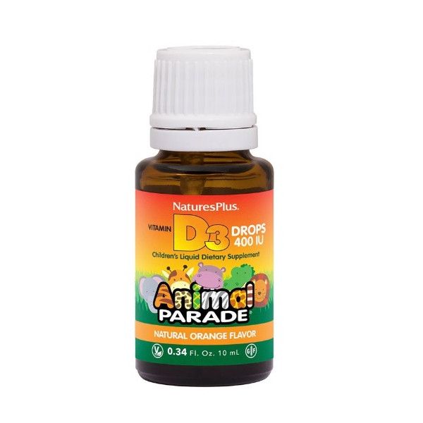 Animal Parade Vitamina D3 en gotas, 10 ml - Natures Plus