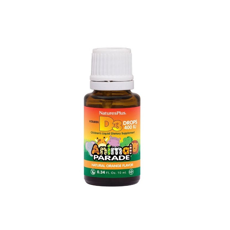 Animal Parade Vitamina D3 en gotas, 10 ml - Natures Plus