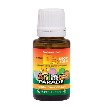 Animal Parade Vitamina D3 en gotas, 10 ml - Natures Plus