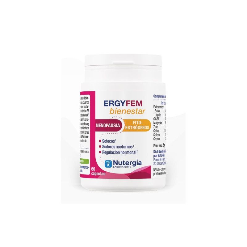 ErgyFem Bienestar, 60 c - Nutergia