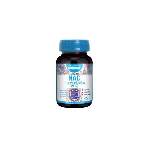 Nac N-Acetil-Cisteína, 600 mg, 60 comprimidos - Dietmed