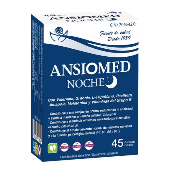 Ansiomed Noche, 45 cápsulas - Bioserum