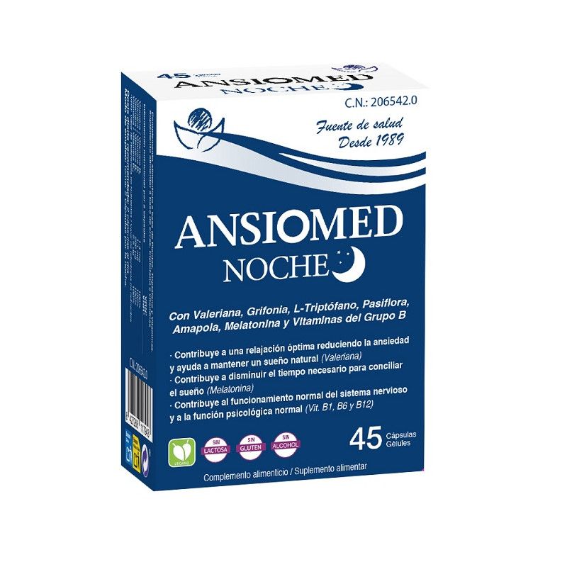 Ansiomed Noche, 45 cápsulas - Bioserum
