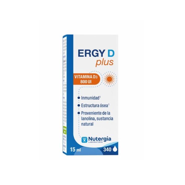 Ergy D Plus (Vitamina D3), 15 ml - Nutergia