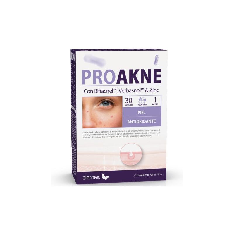 Proakne, 30 cápsulas - Dietmed