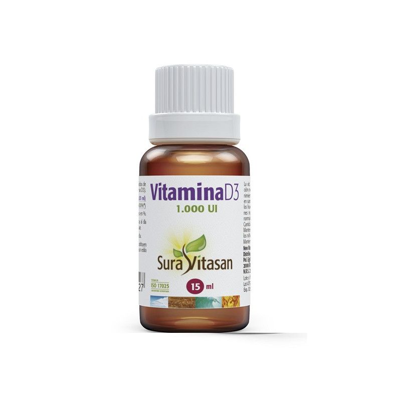Vitamina D3 Líquida, 15 ml - Sura Vitasan