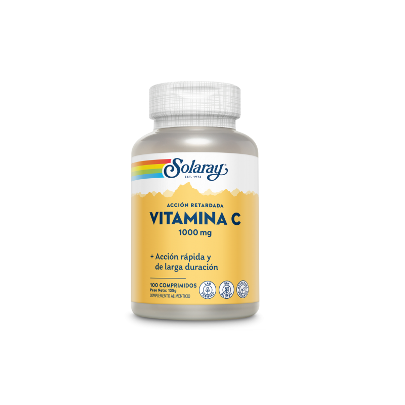 Vitamina C 1000 mg, 100 comprimidos - Solaray
