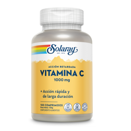 Vitamina C 1000 mg, 100 comprimidos - Solaray
