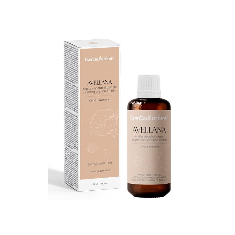 Aceite Vegetal Virgen de Avellana, 100 ml - Esential Arôms