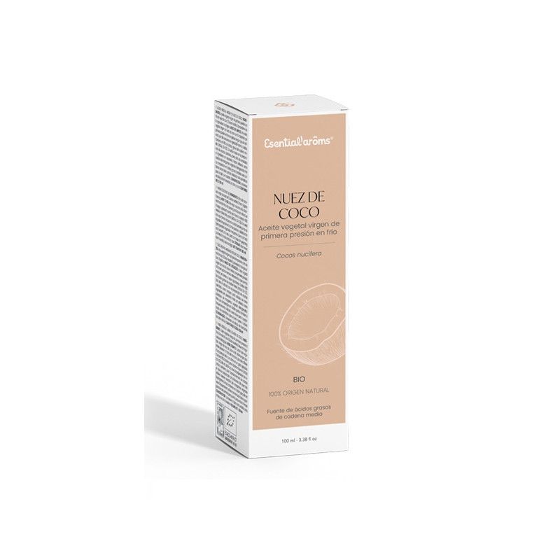 Aceite Vegetal Virgen de Nuez de Coco BIO, 100 ml - Esential Aroms