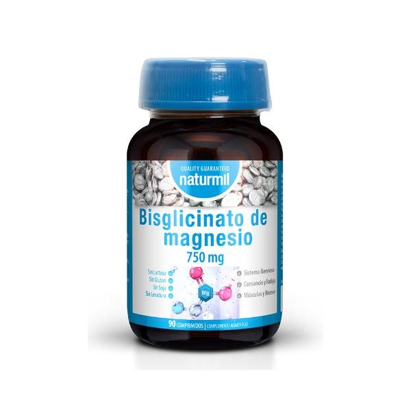 Bisglicinato de Magnesio, 90 comprimidos- Naturmil