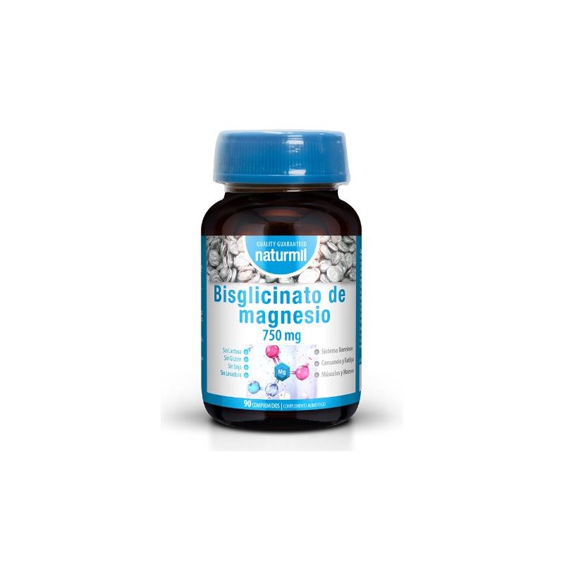 Bisglicinato de Magnesio, 90 comprimidos- Naturmil