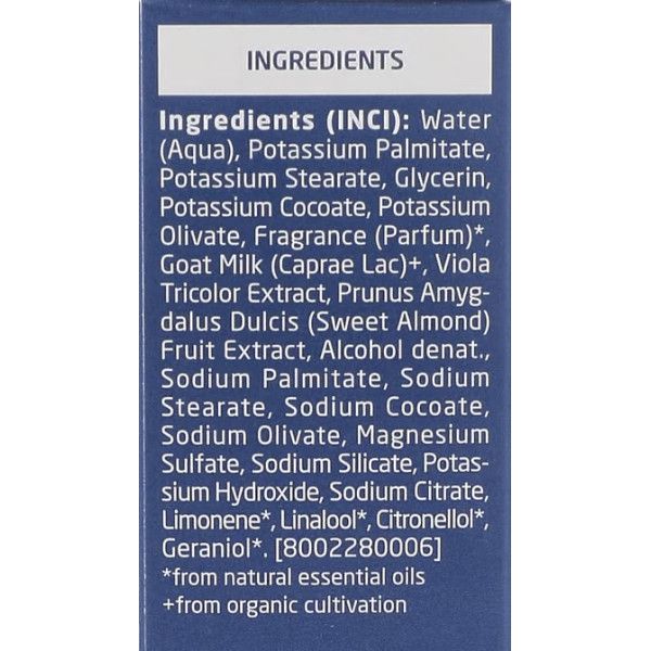 INCI crema afeitar de Weleda