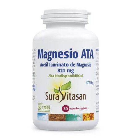 Magnesio ATA (Acetil Taurinato), 30 cápsulas - Sura Vitasan