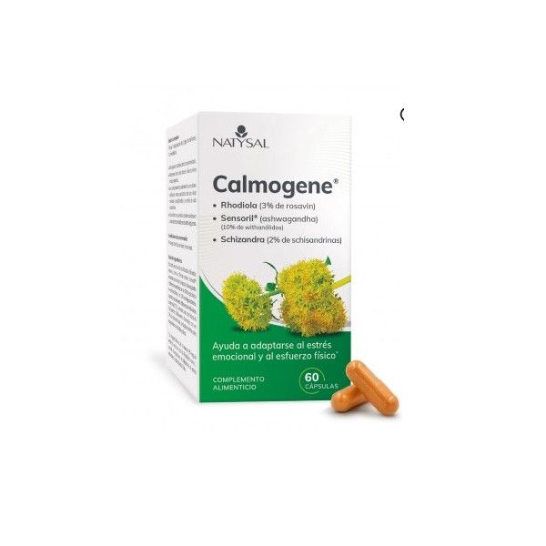 Calmogene (Rhodiola, Ashwagandha, Schizandra), 60 cápsulas - Natysal