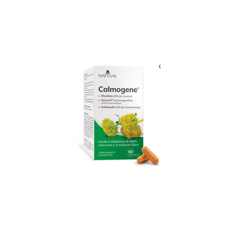 Calmogene (Rhodiola, Ashwagandha, Schizandra), 60 cápsulas - Natysal