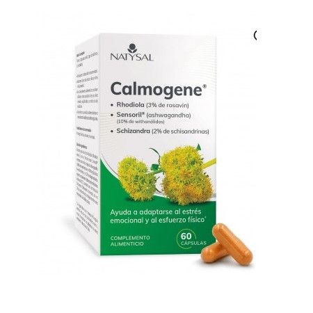 Calmogene (Rhodiola, Ashwagandha, Schizandra), 60 cápsulas - Natysal