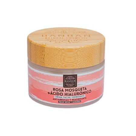 Crema Facial de Rosa Mosqueta y Ácido Hialurónico, 50 ml - Banban