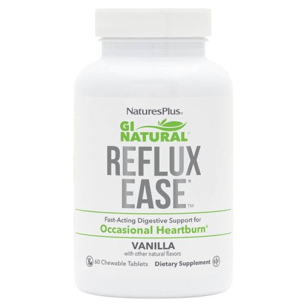 GI Natural Reflux Ease 60 comp masticables - Natures Plus