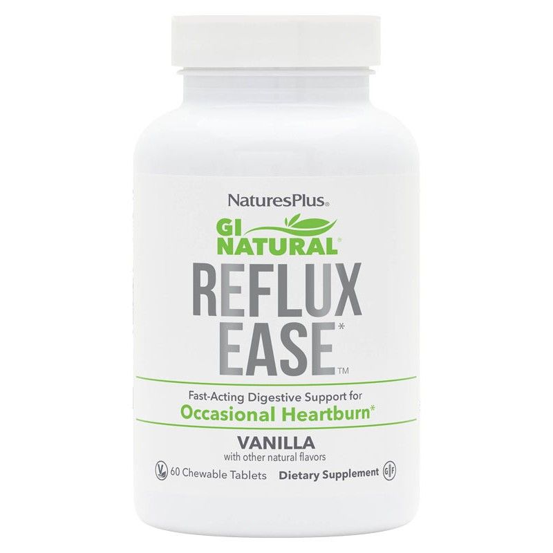 GI Natural Reflux Ease 60 comp masticables - Natures Plus