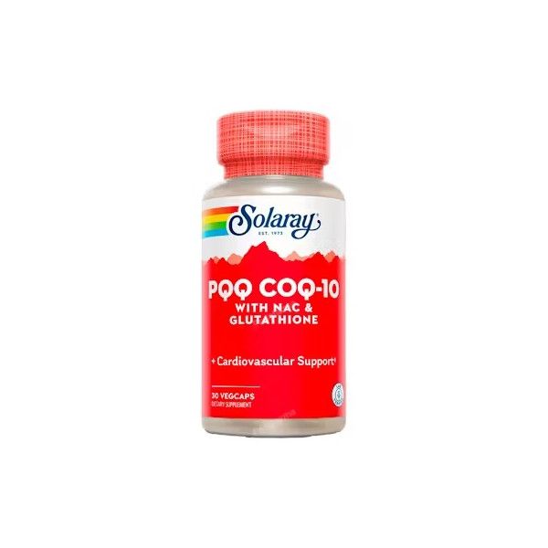 PQQ CoQ10 NAC y Glutation, 30 cápsulas - Solaray