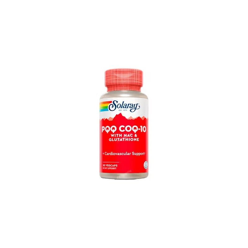 PQQ CoQ10 NAC y Glutation, 30 cápsulas - Solaray