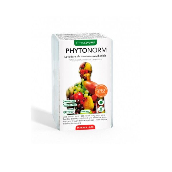 Levadura de Cerveza Viva Phytonorm, 80 cápsulas - Intersa