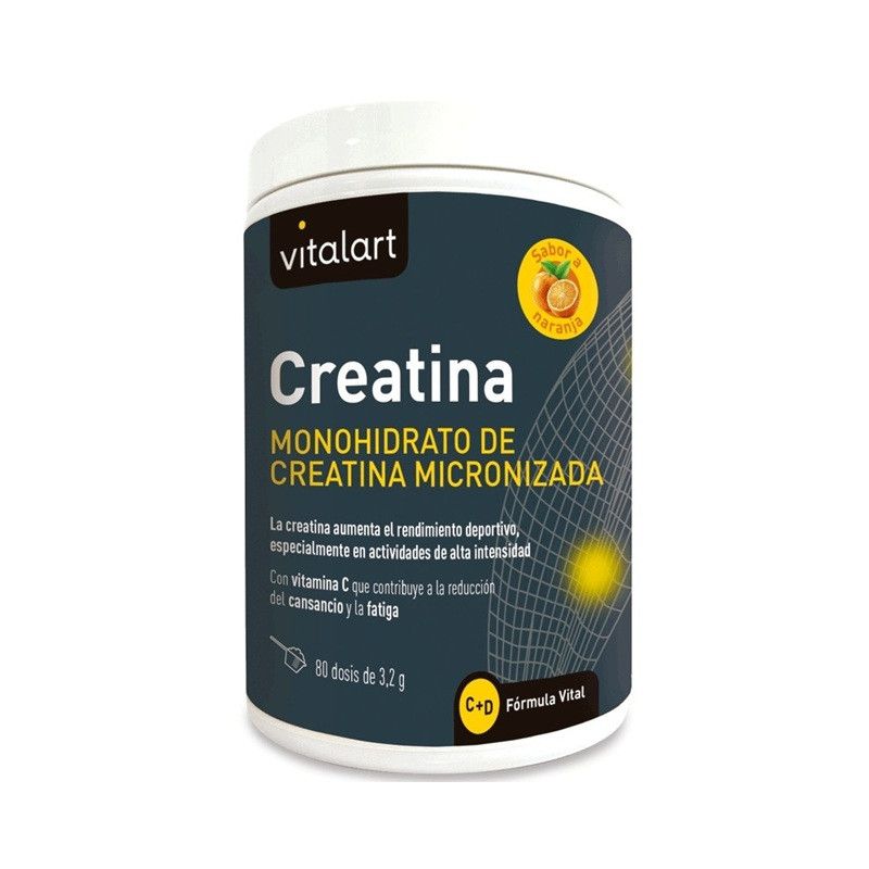 Vitalart Creatina Micronizada, 256 g (sabor naranja)