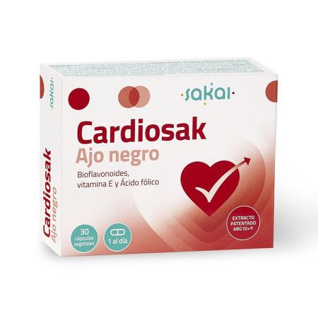 CardioSak ajo negro, 30 cápsulas, Sakai
