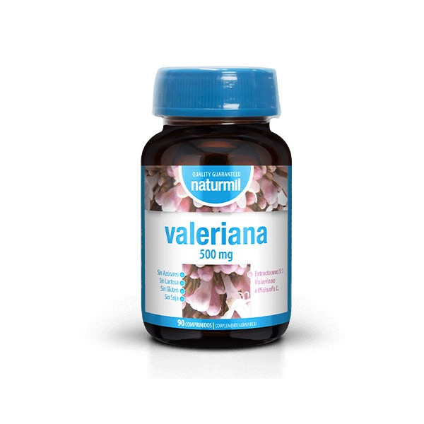 Valeriana 500 mg, 90 comprimidos - Naturmil
