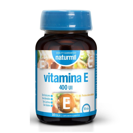 Vitamina E 400 UI, 30 perlas - Naturmil - Dietmed