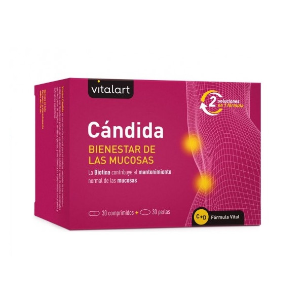 Vitalart Cándida, 30 perlas + 30 comprimidos - Vitalart