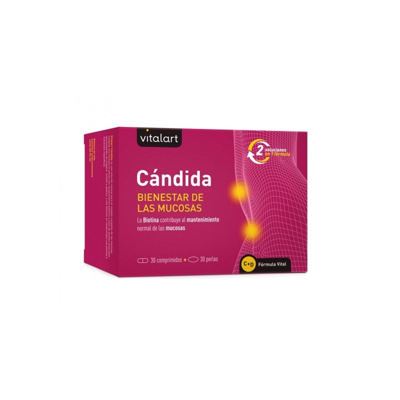 Vitalart Cándida, 30 perlas + 30 comprimidos - Vitalart