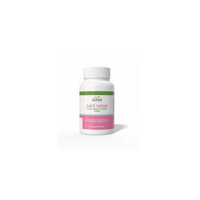 Café Verde + Gymnena + Chitosan, 90 cápsulas - Sotya