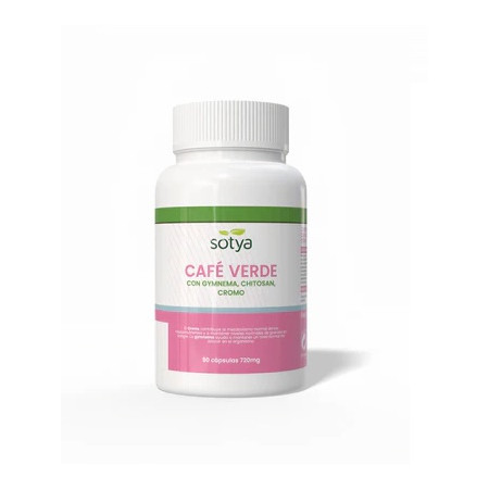 Café Verde + Gymnena + Chitosan, 90 cápsulas - Sotya