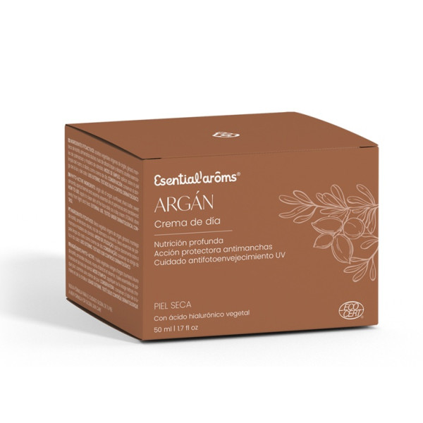Crema de Argán Antiarrugas, 50 ml - Esential Aroms - caja