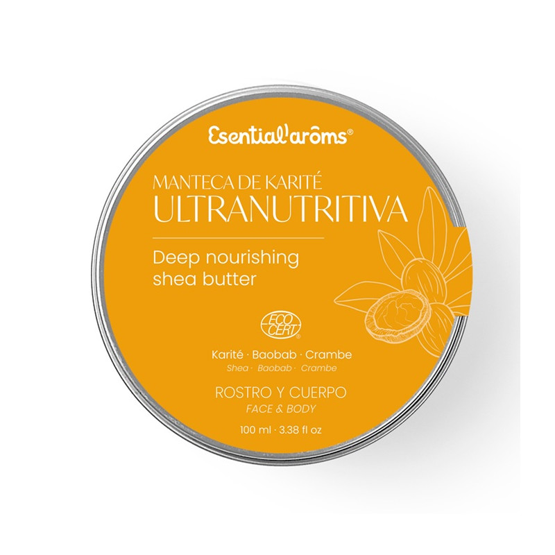 Manteca de Karité Ultra Nutritiva BIO, 100 g -Esential Aroms - nueva imagen